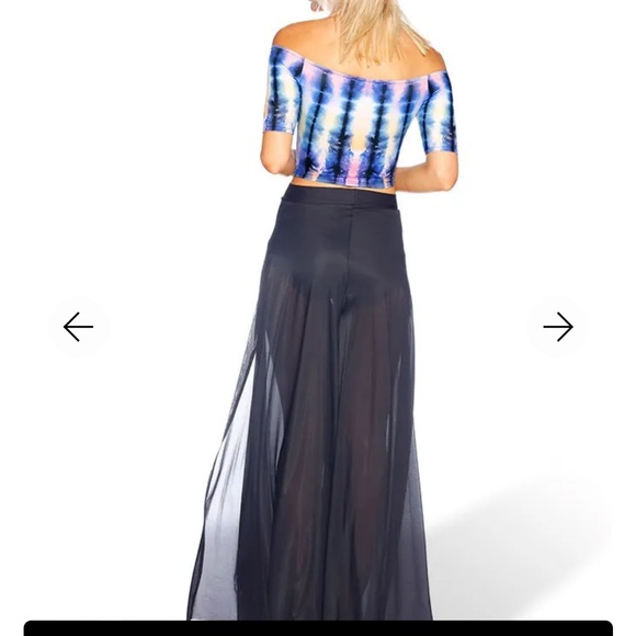 Black Milk Clothing size small to dye for off the shoulder crop - Picture 14 of 16